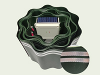 Schneckenzaun Komplettset Solar H:15 cm, L:9m, grün