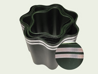 Lawn edge with aluminium tape, 15 cm, green.