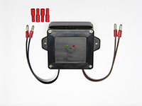 Controller device solar with plug connectors, black